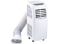 Sichler Haushaltsgeräte Mobile Monoblock-Klimaanlage 7000 BTU/h, 2000W mit Heizelement; Luftkühler, -befeuchter und -reiniger mit Ionisator Luftkühler, -befeuchter und -reiniger mit Ionisator 