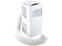 Sichler Haushaltsgeräte Mobile Monoblock-Klimaanlage 9000 BTU/h, 2600W mit Heizelement; Luftkühler, -befeuchter und -reiniger mit Ionisator Luftkühler, -befeuchter und -reiniger mit Ionisator 