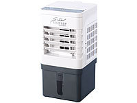 Sichler Haushaltsgeräte Kompakter Mini-Akku-Luftkühler mit Wasserkühlung, 9 Watt, 40 ml/Std.; Luftkühler, -befeuchter und -reiniger mit Ionisator Luftkühler, -befeuchter und -reiniger mit Ionisator 