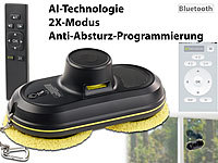 Sichler Haushaltsgeräte Intelligenter Profi-Fensterputz-Roboter V4, Bluetooth, App & Fernbed.; Fensterputz-Roboter Fensterputz-Roboter 