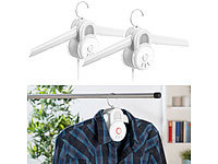 Sichler Haushaltsgeräte 2er-Set Wäschetrockner-Kleiderbügel mit Warmluft & Kaltluft-Gebläse; Dampfbügelstationen Dampfbügelstationen Dampfbügelstationen 