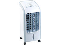 Sichler Haushaltsgeräte 2in1-Luftkühler und Luftbefeuchter mit Oszillation, 3,5 Liter, 75 Watt; Luftkühler, -befeuchter und -reiniger mit Ionisator 