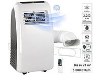 Sichler Haushaltsgeräte Mobile Monoblock-Klimaanlage mit Entfeuchter, 5.000 BTU/h, 2.050 Watt