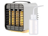 Sichler Haushaltsgeräte Mobiler Mini-Akku-Luftkühler, 3-stufig, Nachtlicht-Funktion, 5 h Lz.