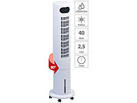 Sichler Haushaltsgeräte 3in1-Turmventilator, Luftkühler & -befeuchter, 80° Oszillation, 40 W