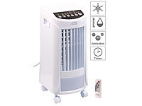 Sichler Haushaltsgeräte 3in1-Luftkühler, Luftbefeuchter & Ionisator, Timer, Fernbedienung, 65W; Luftkühler-Klimageräte 