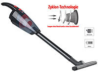 Sichler Haushaltsgeräte 2in1-Akku-Zyklon-Hand & Boden-Staubsauger, HEPA-Filter, 3,2 kPa