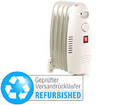 Sichler Haushaltsgeräte Öl-Radiator-Elektroheizung, 5 Rippen, Thermostat (Versandrückläufer); Mini-Steckdosen-Heizlüfter 