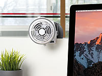 Jeffergarden Mini Saugnapfventilator USB Desktop Auto Fan 2 Geschwindigkeit Wiederaufladbare Einstellbare Tragbare Luftmaschine für Home Office 橄榄绿 