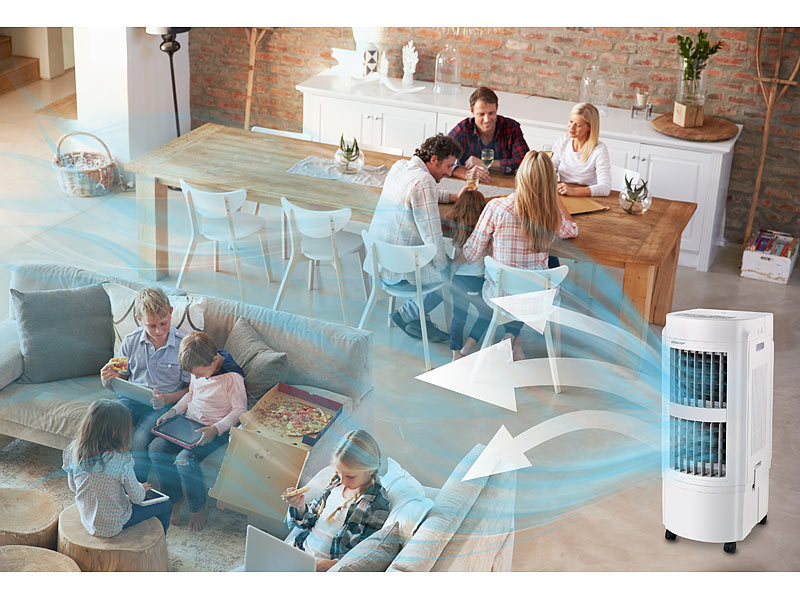 ; Tisch-Luftkühler mit Ultraschall Luftbefeuchter, Luftkühler-Klimageräte 
