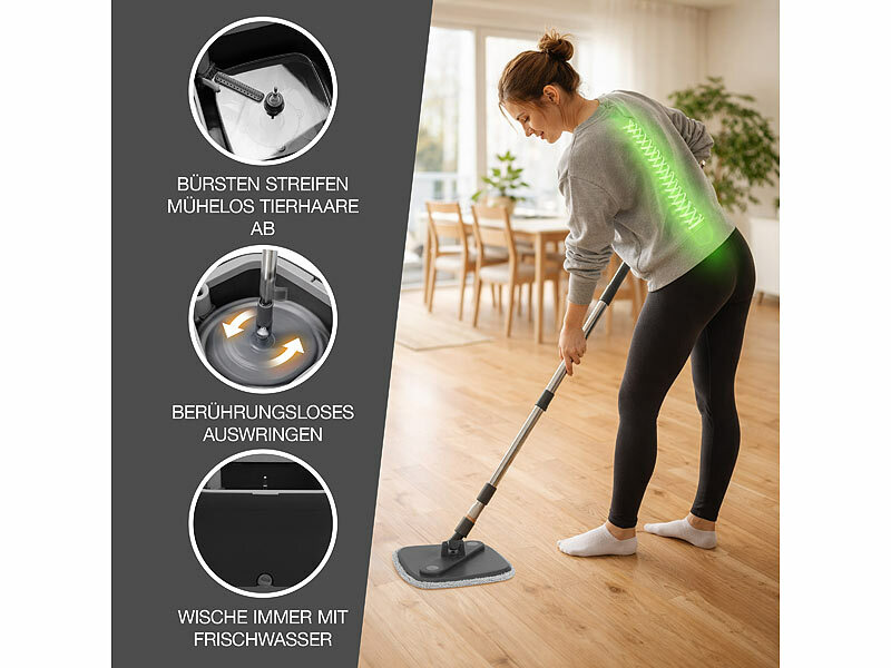 ; Bodenwischer mit Abstreifer Bodenwischer mit Abstreifer 