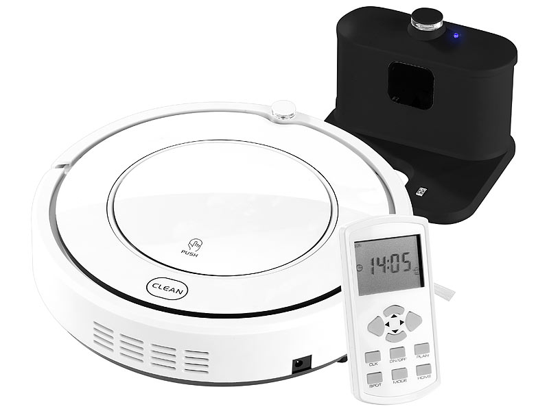 ; Akku-Zyklon-Hand- & Boden-Staubsauger, 2in1-Staubsaug- & Bodenwisch-Roboter mit UV-Licht 