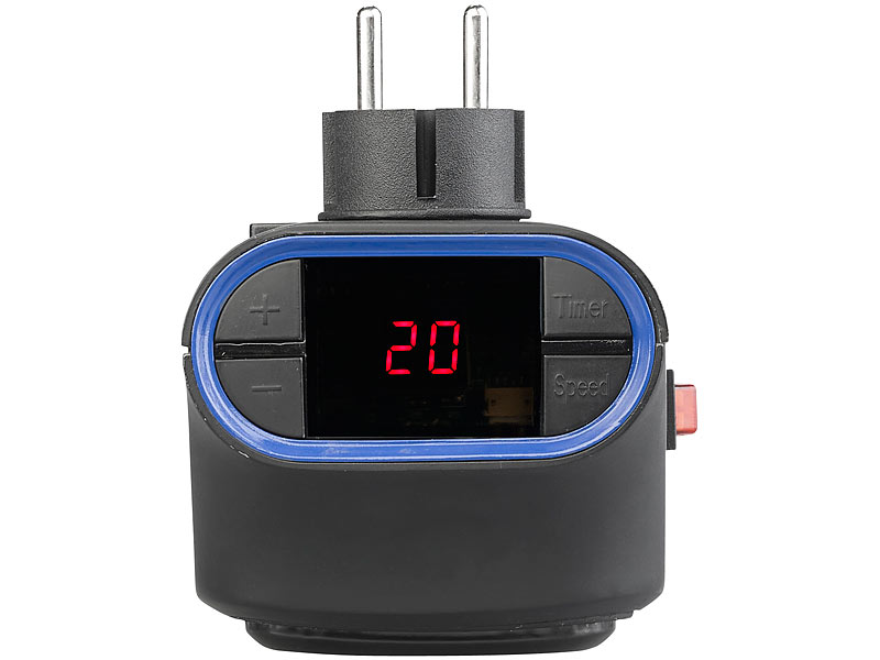 Sichler Haushaltsgeräte Mini-Steckdosen-Heizlüfter mit Timer &  Fernbedienung, 2-stufig, 500 W