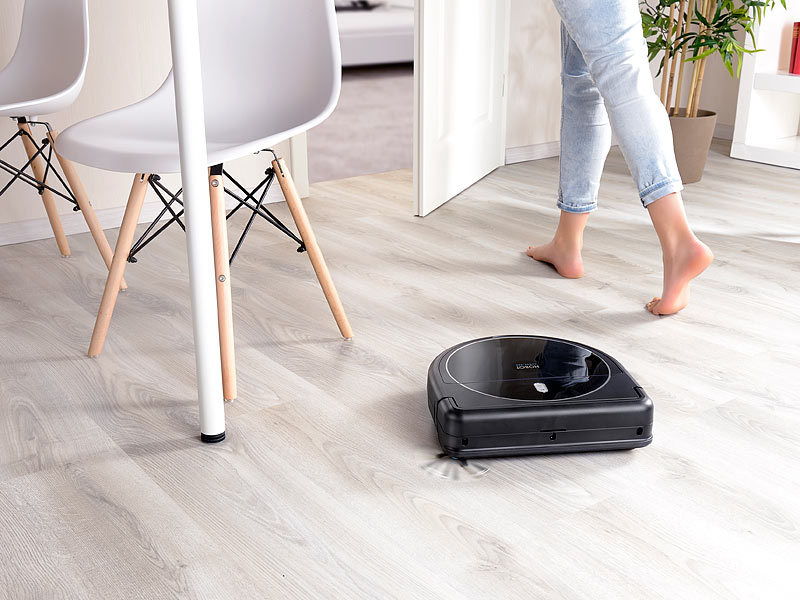 ; 2in1-Staubsaug- & Bodenwisch-Roboter mit UV-Licht 