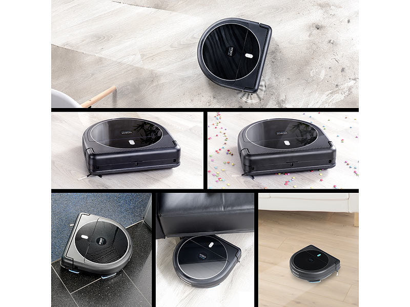 ; 2in1-Staubsaug- & Bodenwisch-Roboter mit UV-Licht 