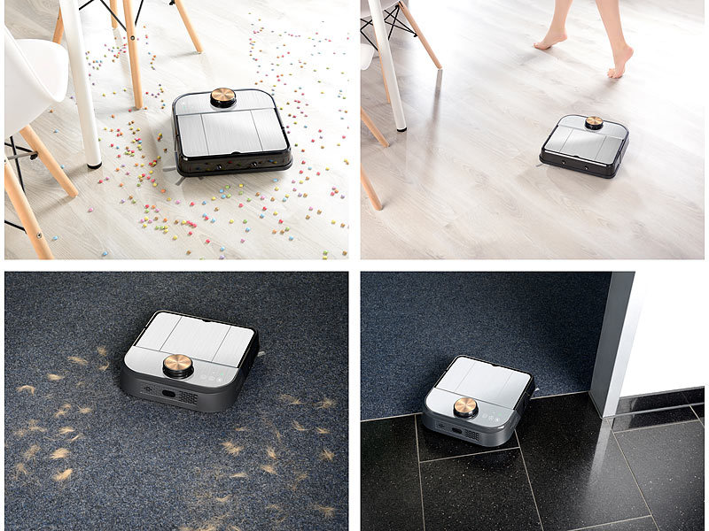 ; 2in1-Staubsaug- & Bodenwisch-Roboter 2in1-Staubsaug- & Bodenwisch-Roboter 2in1-Staubsaug- & Bodenwisch-Roboter 