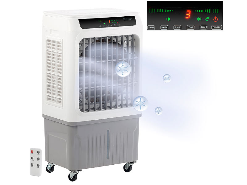 ; Luftkühler, -befeuchter und -reiniger mit Ionisator Luftkühler, -befeuchter und -reiniger mit Ionisator Luftkühler, -befeuchter und -reiniger mit Ionisator 