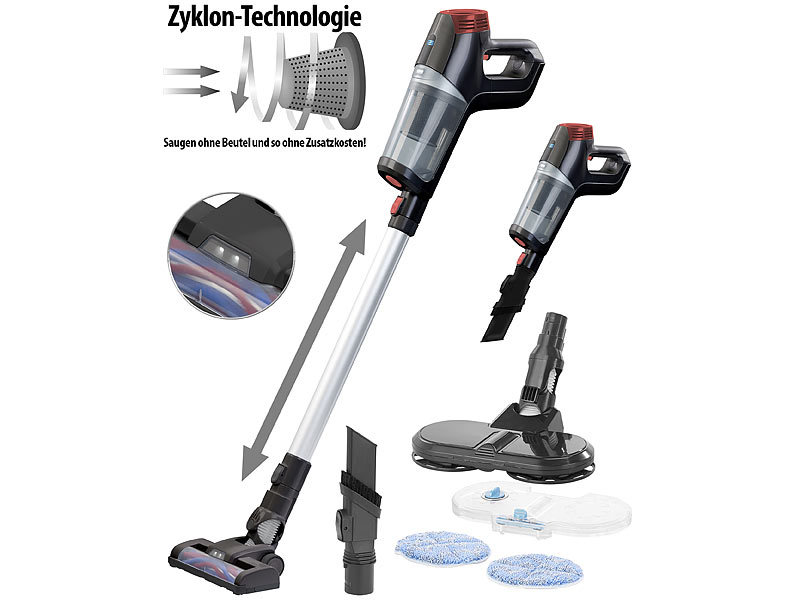 ; Akku-Zyklon-Hand- & Boden-Staubsauger Akku-Zyklon-Hand- & Boden-Staubsauger 