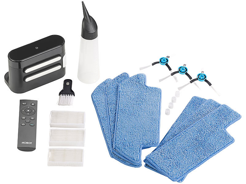 ; Akku-Zyklon-Hand- & Boden-Staubsauger, 2in1-Staubsaug- & Bodenwisch-Roboter mit UV-Licht 