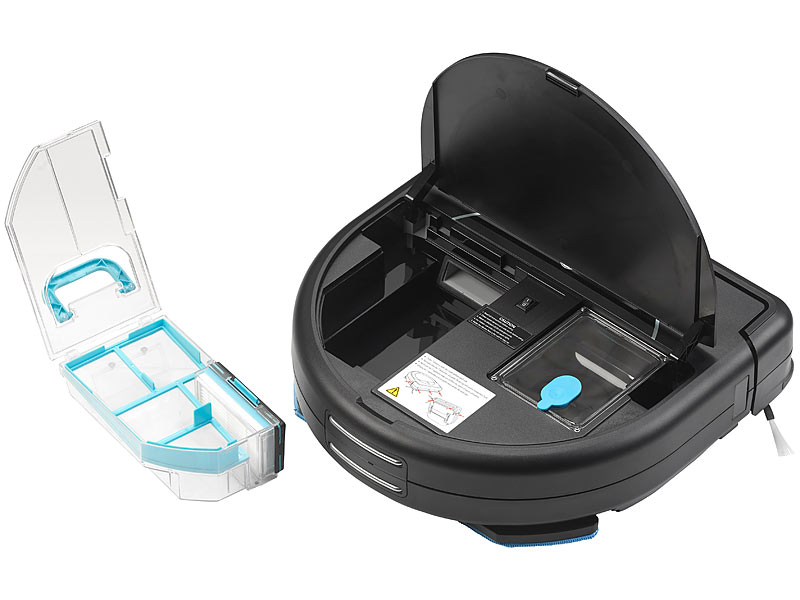 ; Akku-Zyklon-Hand- & Boden-Staubsauger, 2in1-Staubsaug- & Bodenwisch-Roboter mit UV-Licht 