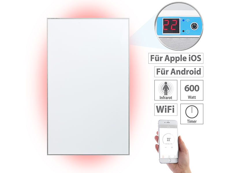 ; WLAN-Konvektor-Heizungen zur Wand- und Standmontage, Faltbare Fern-Infrarot-Heizpanels WLAN-Konvektor-Heizungen zur Wand- und Standmontage, Faltbare Fern-Infrarot-Heizpanels 