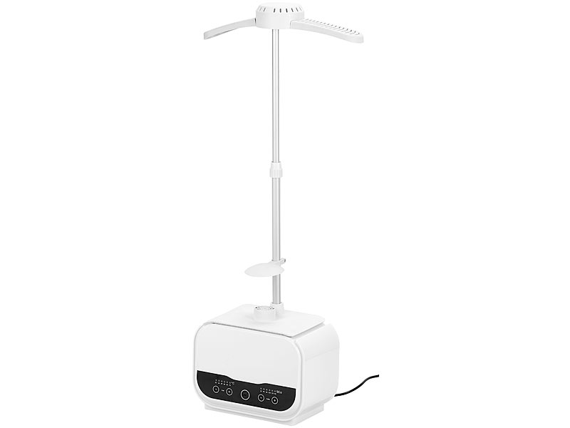 Sichler Haushaltsgeräte Digitale 2in1-Bügelpuppe mit Warmluft-Gebläse;  Timer; 1.200 Watt