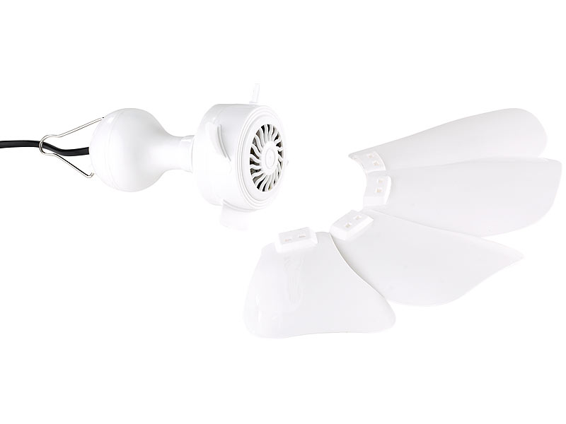 ; Deckenventilatoren mit Lampe 