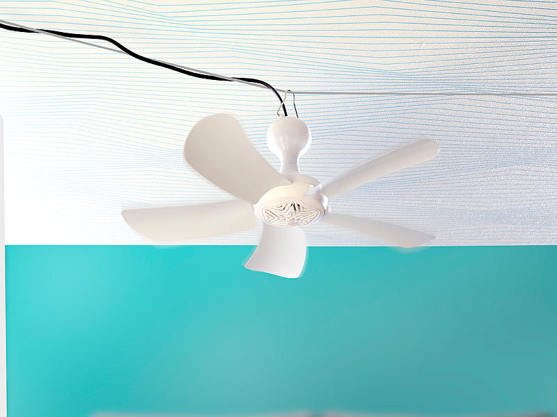 ; Deckenventilatoren mit Lampe 