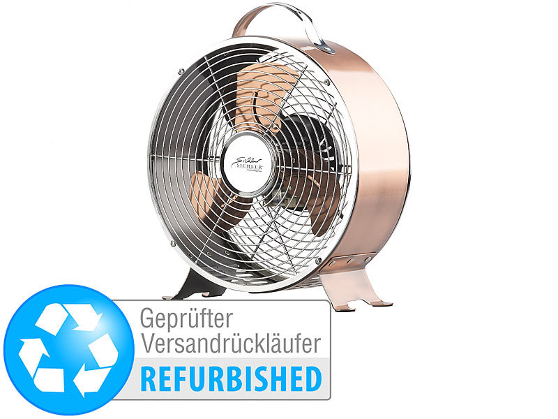 ; Walzen-Ventilatoren, Retro-Tischventilatoren im Turbinen-DesignWand- & Boden-Raum-Ventilatoren 