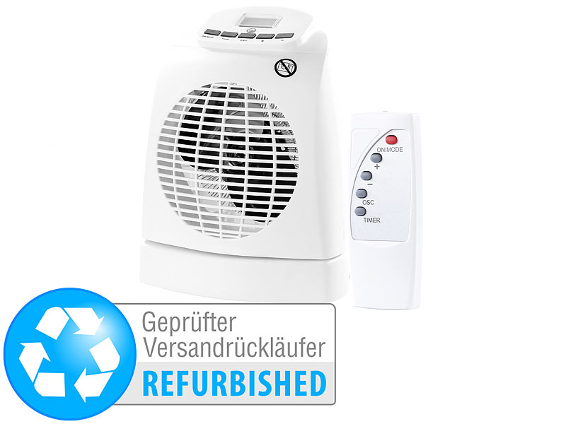 Sichler Haushaltsgeräte Heizlüfter LV-245, 2.000W, Ventilator