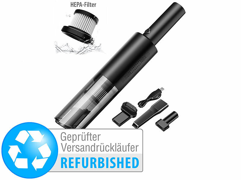 ; Akku-Zyklon-Hand- & Boden-Staubsauger 