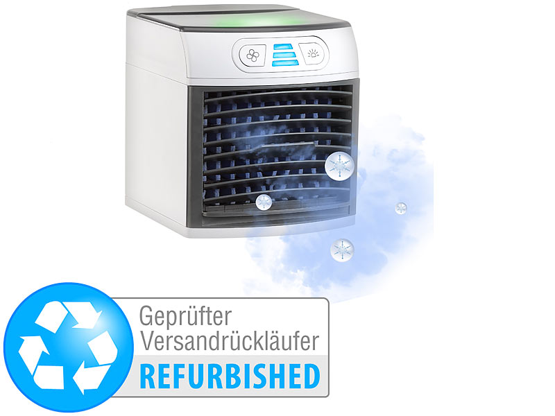 ; Luftkühler, -befeuchter und -reiniger mit Ionisator 