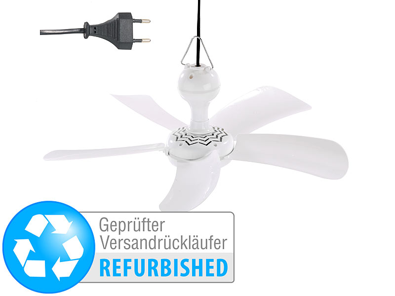 ; Deckenventilatoren mit Lampe 