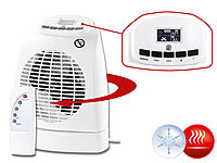Sichler Haushaltsgeräte Heizlüfter LV-245, 2.000W, Ventilator, Oszillation, Thermostat, Fernb.; Öl-Radiatoren