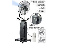 Sichler Haushaltsgeräte Sprühnebel-Standventilator mit Anti-Insekten-Funktion, 100 W, Ø 40 cm