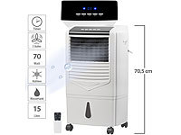 Sichler Haushaltsgeräte Verdunstungs-Luftkühler mit Oszillation und Timer, 15 Liter, 70 Watt