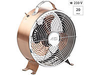 Sichler Haushaltsgeräte Tisch-Ventilator, Vollmetall, Retro-Design, 20 W (Versandrückläufer)