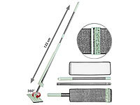 Sichler Haushaltsgeräte Boden-Wischer mit Abstreifer, 3-tlg. Stiel, 122 cm Länge, 2 Wischpads