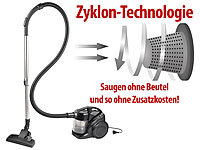 Sichler Haushaltsgeräte Beutelloser Zyklon-Staubsauger BLS-160, 1.600 W Saugleistung; Elektro Handstaubsauger