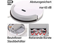 ; Bodenkehrroboter mit Staub-Behältern 