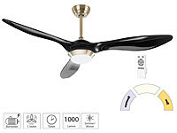 Sichler Haushaltsgeräte Ventilateur de plafond avec lampe LED 1000 lm et moteur silencieux