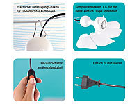 ; Deckenventilatoren mit LED-Lampe, App und Sprachsteuerung Deckenventilatoren mit LED-Lampe, App und Sprachsteuerung 