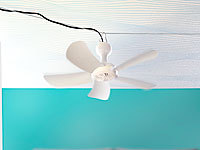 ; Deckenventilatoren mit Lampe 