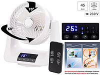 Sichler Haushaltsgeräte Ventilateur à oscillation 3D Ø 21 cm / 45 W