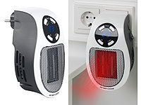 Sichler Haushaltsgeräte Steckdosen-Keramik-Heizlüfter mit Thermostat, Timer, Display, 500 Watt; Faltbare Fern-Infrarot-Heizpanels Faltbare Fern-Infrarot-Heizpanels Faltbare Fern-Infrarot-Heizpanels 