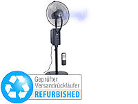 Sichler Haushaltsgeräte Höhenverstellbarer Standventilator mit Sprühnebel (Versandrückläufer)