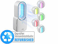 Sichler Haushaltsgeräte Rotorloser Tisch-Ventilator mit Akku & LED-Licht, Versandrückläufer; Sprüh-Nebel-Ventilatoren für den Außenbereich Sprüh-Nebel-Ventilatoren für den Außenbereich 