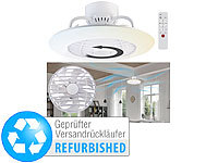 Sichler Haushaltsgeräte 2in1-Deckenleuchte & Ventilator mit Fernbedienung, Versandrückläufer; Deckenventilatoren mit Lampe Deckenventilatoren mit Lampe 