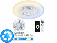 Sichler Haushaltsgeräte 2in1-WLAN-Deckenleuchte & Ventilator, App-Steuerung, Versandrückläufer; Mobile Deckenventilatoren Mobile Deckenventilatoren 