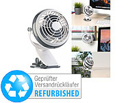 Sichler Haushaltsgeräte Mobiler Ventilator mit Klemme, Versandrückläufer